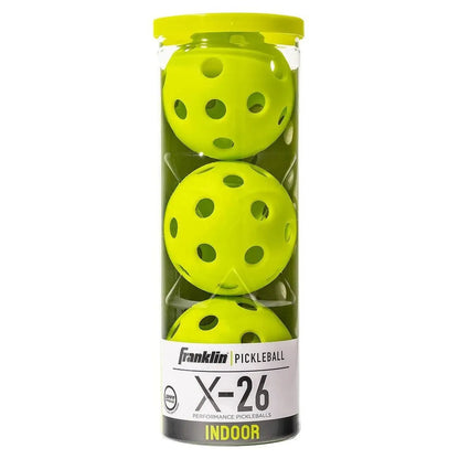 X - 26 Indoor Pickleballs 3 Pack Lime GreenTienda Tennis