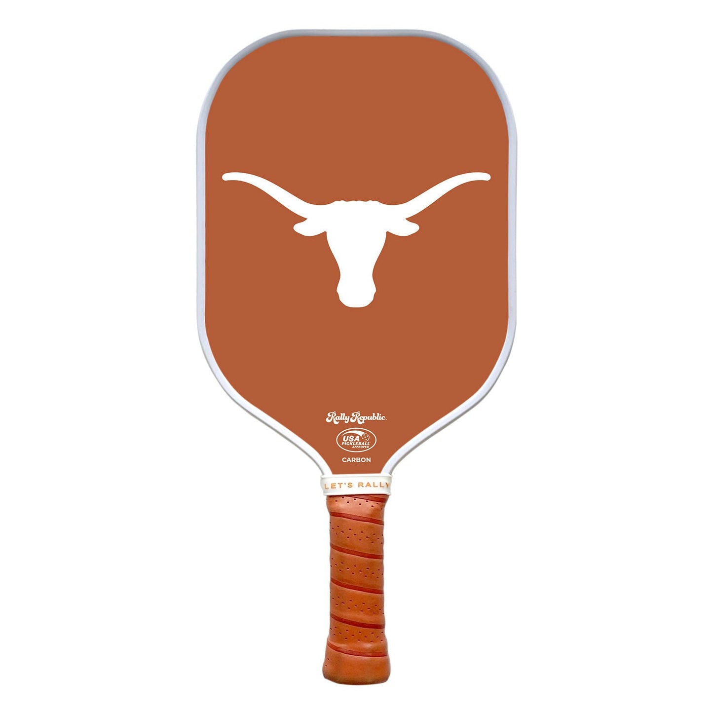 Rally Republic PIckleball Paddle - Texas Longhorns Burnt Orange Primary Mark