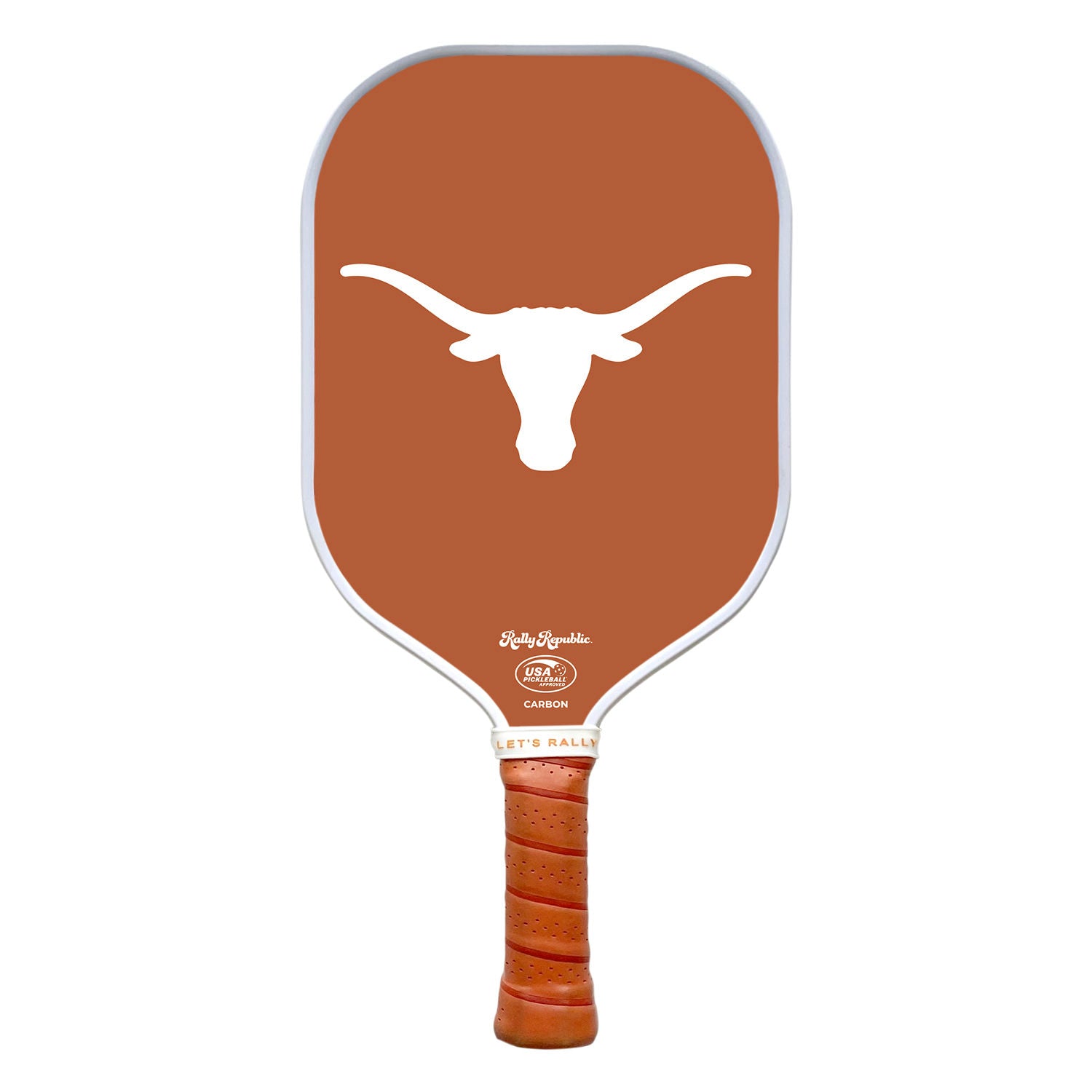 Rally Republic PIckleball Paddle - Texas Longhorns Burnt Orange Primary Mark