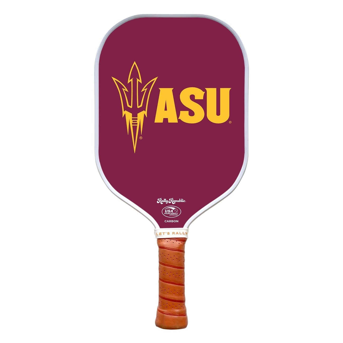 Rally Republic PIckleball Paddle - Arizona State Sun Devils ASU Maroon Pitchfork