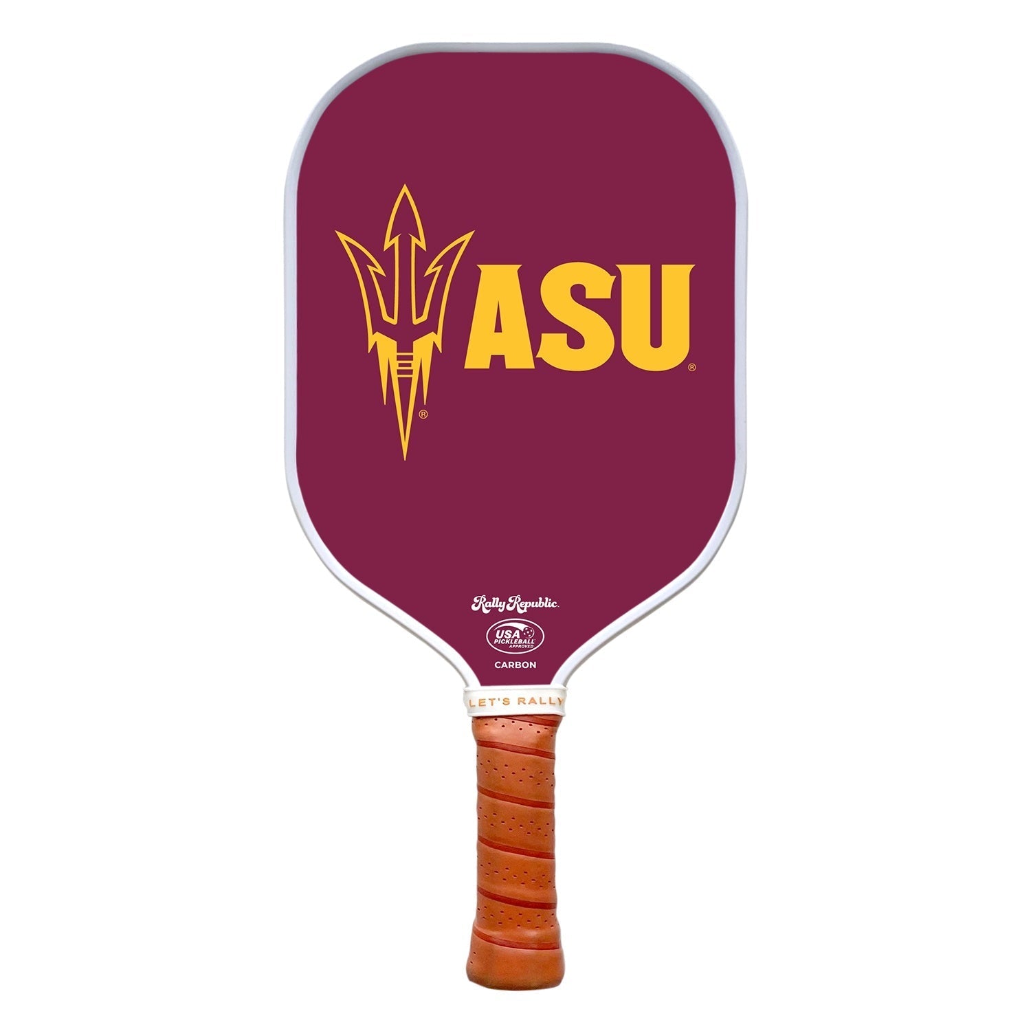 Rally Republic PIckleball Paddle - Arizona State Sun Devils ASU Maroon Pitchfork