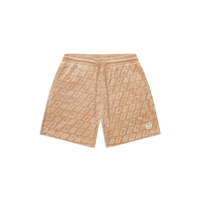 Sergio Tacchini Bandiera Debossed Velour Short | Humus