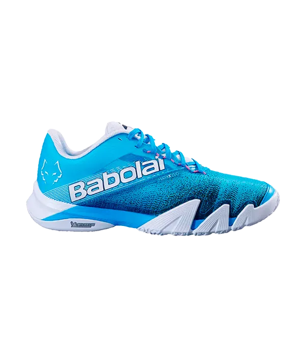 Padel Shoes Babolat Jet Premura 2 Junior Cyan Blue/White