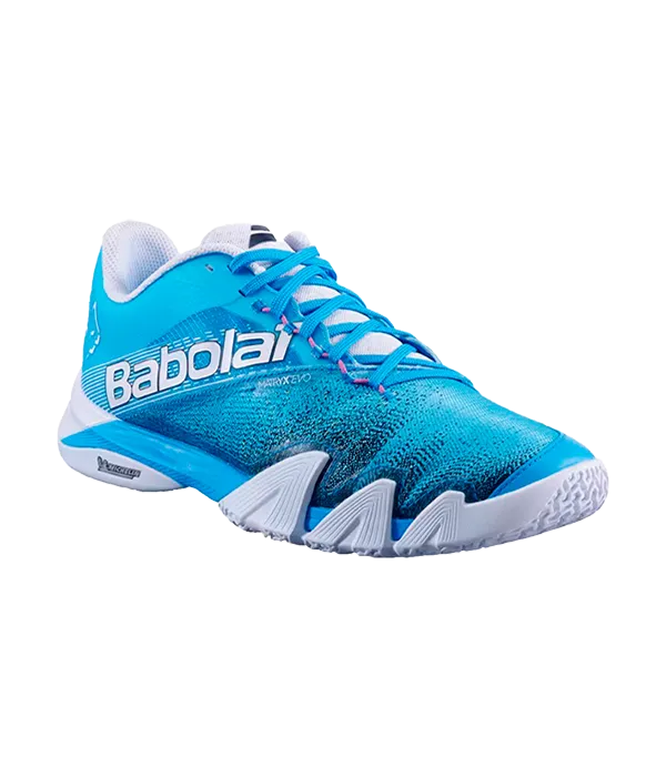 Padel Shoes Babolat Jet Premura 2 Junior Cyan Blue/White