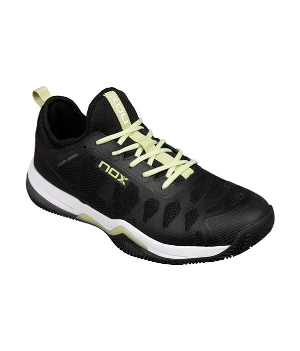 Padel Shoes NOX NERBO Black/Soft Lime