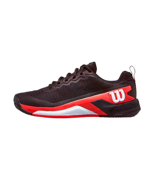 Padel Shoes Wilson Rush Pro 4.5 Clay Black/Infrared/White 2025