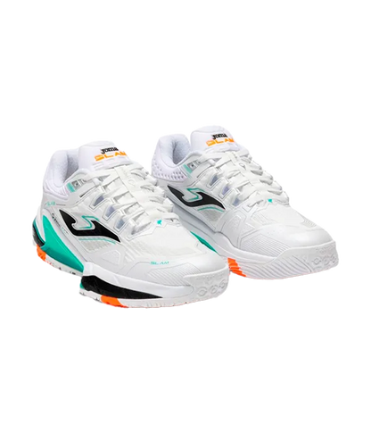 Padel Shoes Joma Slam Men 2502 White/Turquoise 2025