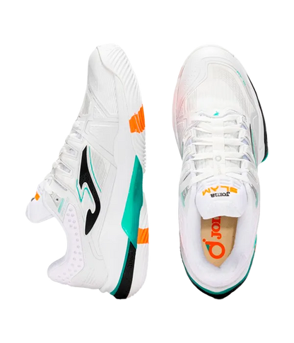 Padel Shoes Joma Slam Men 2502 White/Turquoise 2025