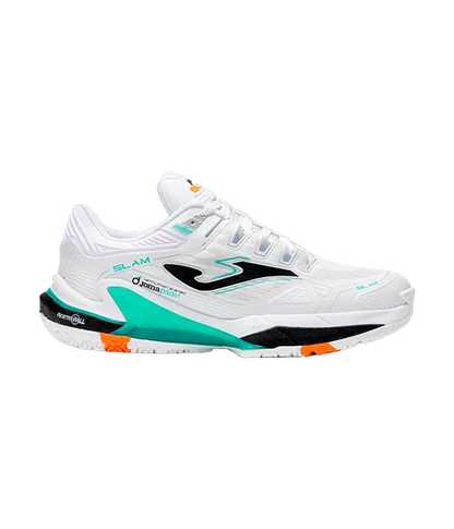 Padel Shoes Joma Slam Men 2502 White/Turquoise 2025